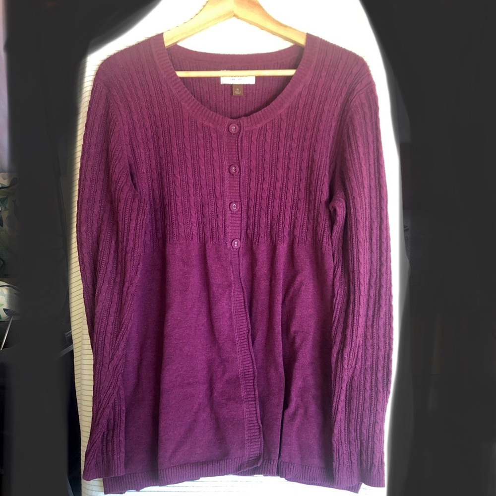 New 100% Cotton Half-Button Cardigan